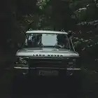 Land Rover Discovery on a forest trail