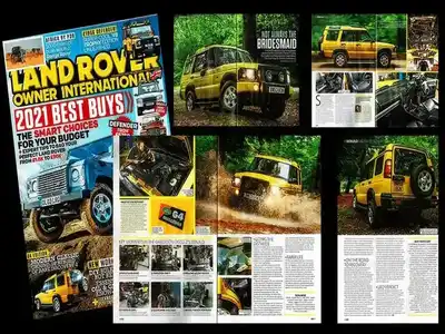 Land Rover Owner International magazine feature showcasing a detailed review and expert tips on...