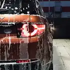 Land Rover being washed after workshop service